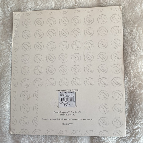 Vintage 1995 Caryco Magnets Westernwear for David Statue Magnet (not included) - Picture 6 of 7